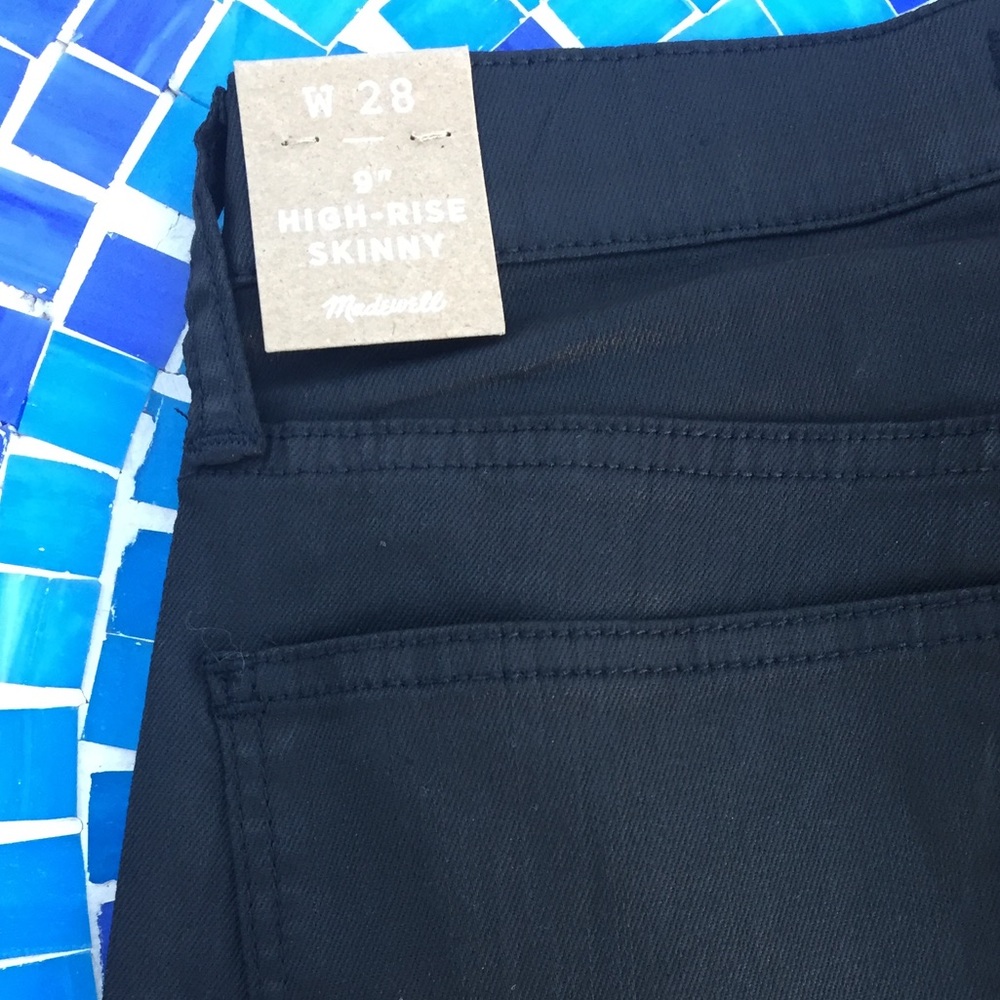 NEW! Madewell 'High Riser' coated skinny jeans 28 - Picture 8 of 8